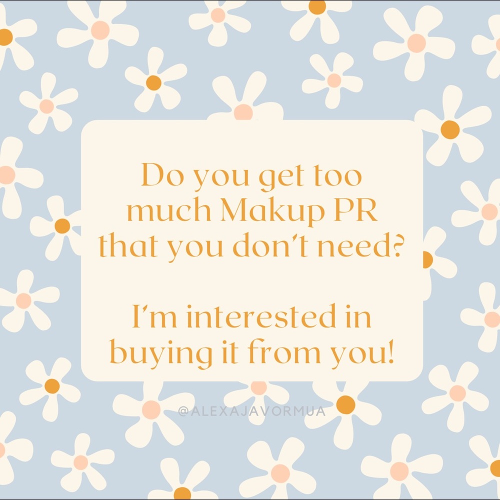 ISO!!!! Makeup PR!!! UNUSED ONLY PLEASE!!!